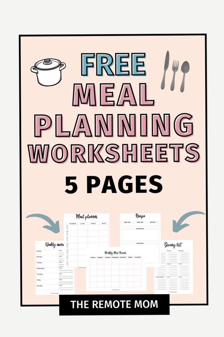 🌈 🎨 Free Meal Planning Printables — Weekly Menu & Grocery List Templates | romanticize your routine