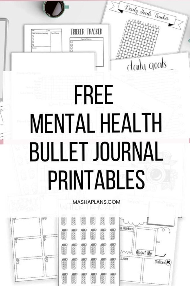 Free Mental Health Bullet Journal Printables 2022 — 🌸 👰 secret to staying productive