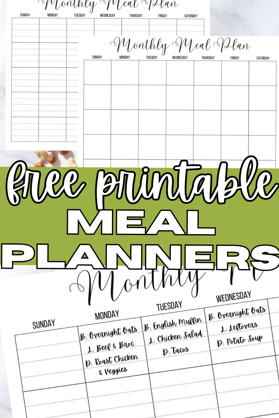 ✨ ☁️ Free Menu Planners for Digital Design & Creative Projects | dream life manifestation