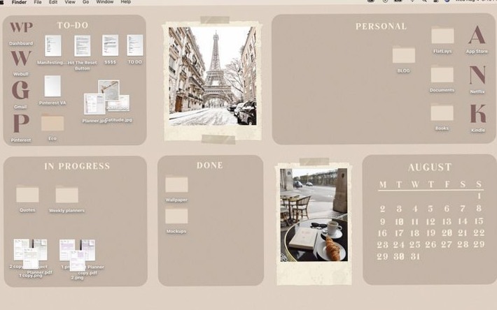 🖇️ 📌 Free Minimalist Wallpapers & Organizers for August 2025 | secret to staying productive