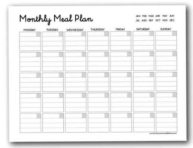 Free Printable Weekly Meal Planner & Grocery List — 📅 📅 romanticize your routine