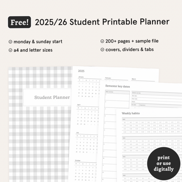 🎀 ☁️ Free Printables & Creative Assets for Emma Studies Subscribers | stay inspired all year long