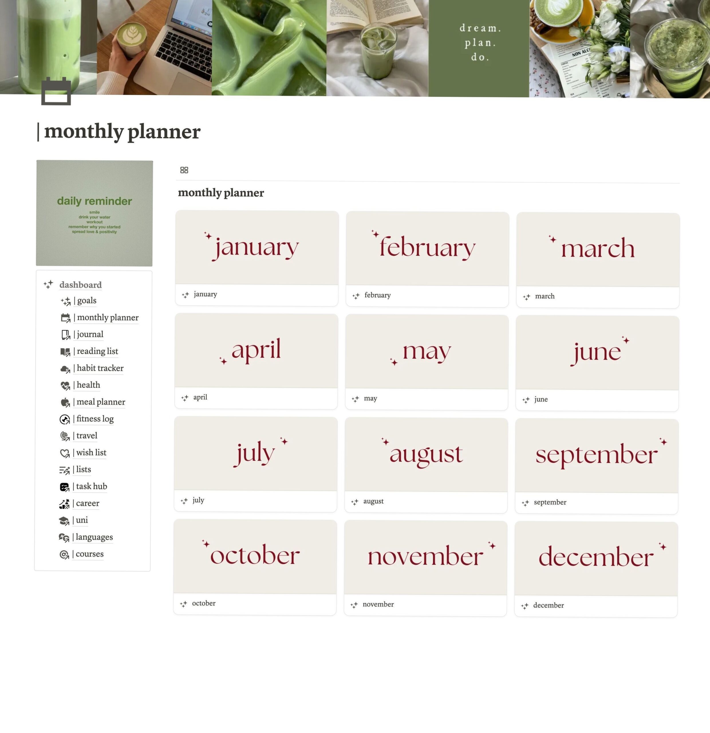 ☁️ ☁️ game-changing digital system: Level Up Your Life: 2025 Notion Planner