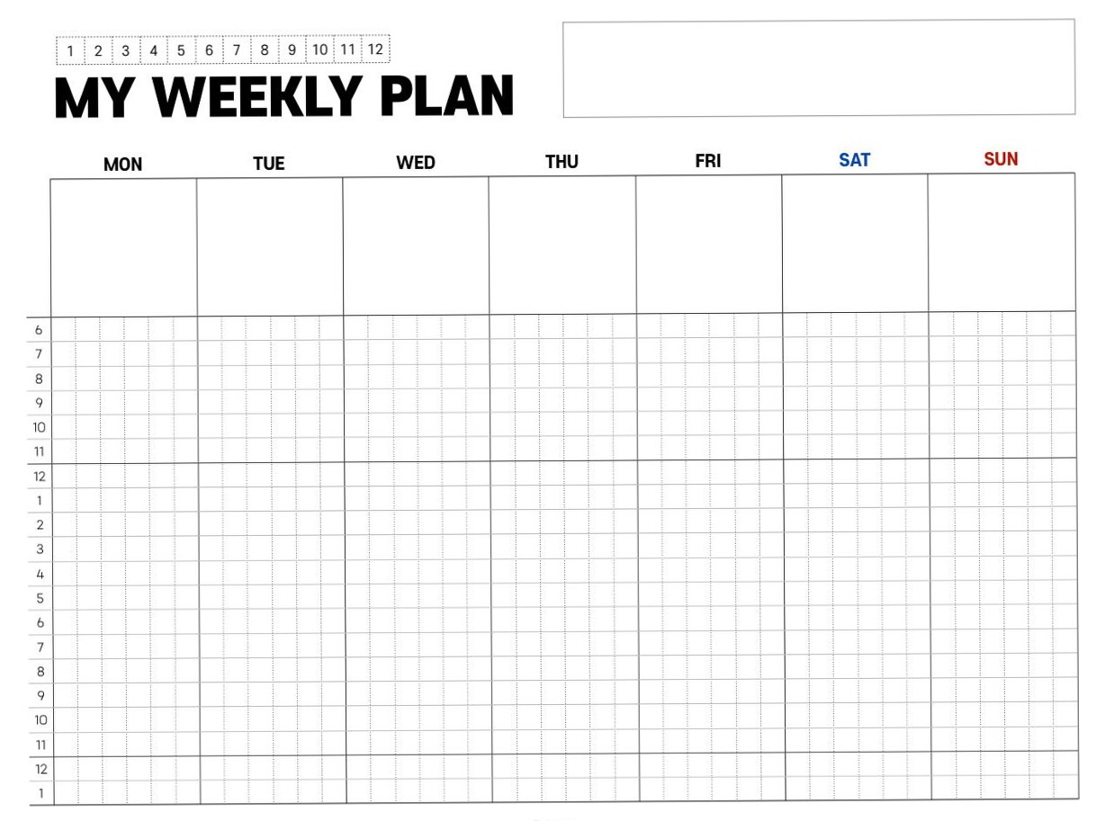 🍰 👰 GoodNotes Weekly Planner: Simple Study Planner Template | secret to staying productive