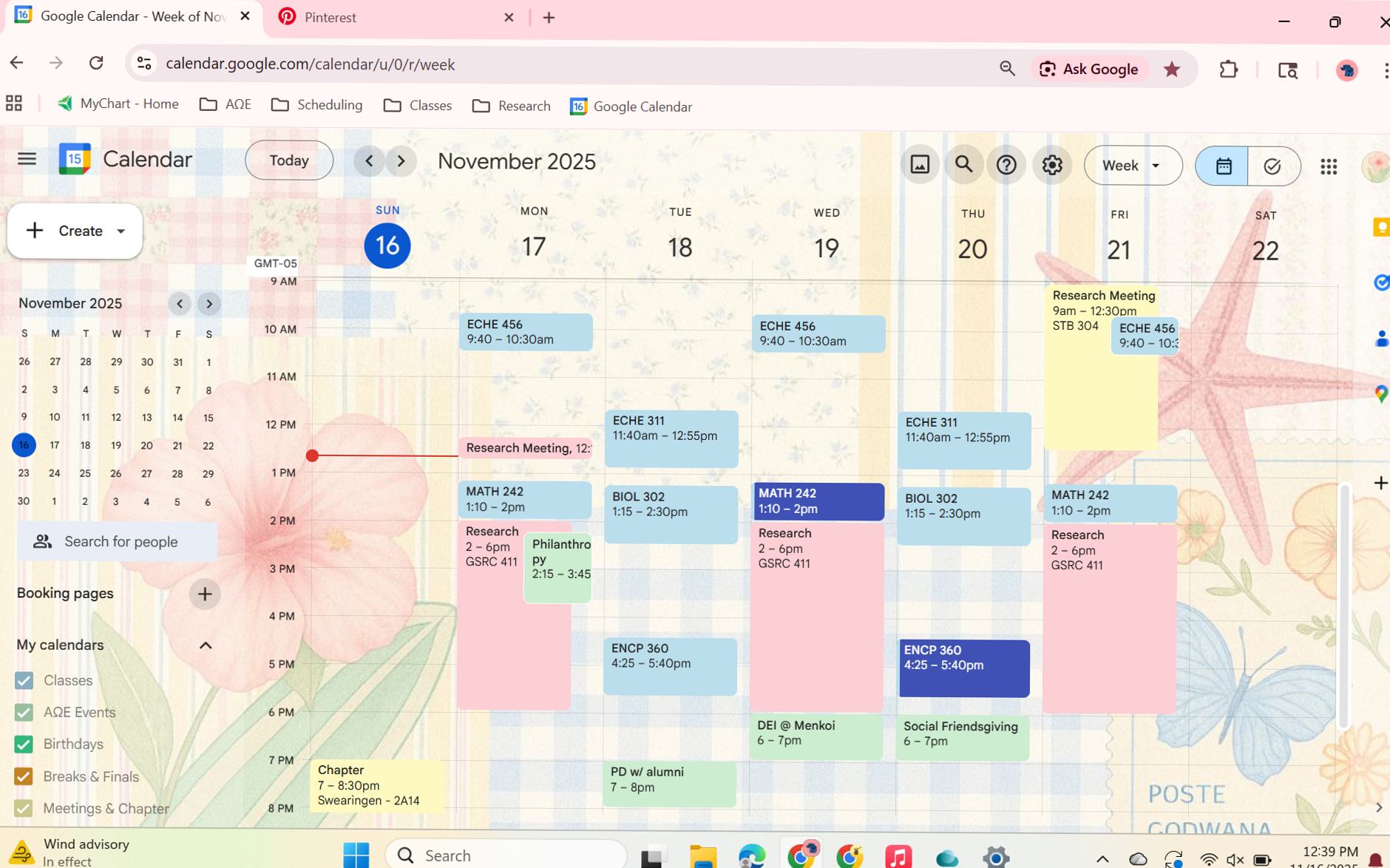 Google Calendar Custom Background & Color Palette — 🌸 💌 romanticize your routine