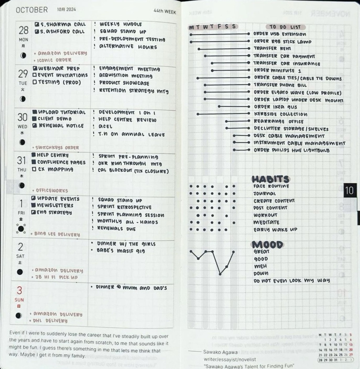 Hobonichi Weeks Planner — Weekly Layout Design — 🎨 🪄 secret to staying productive