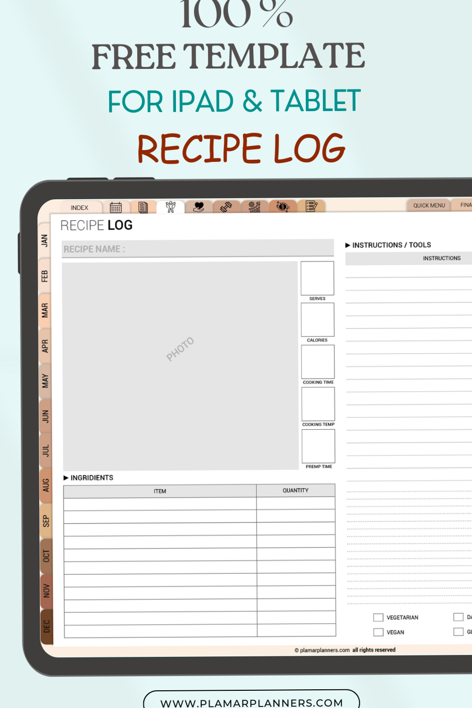 💌 🍰 How to Use a Recipe Planner Template in GoodNotes Like a Pro | stay inspired all year long