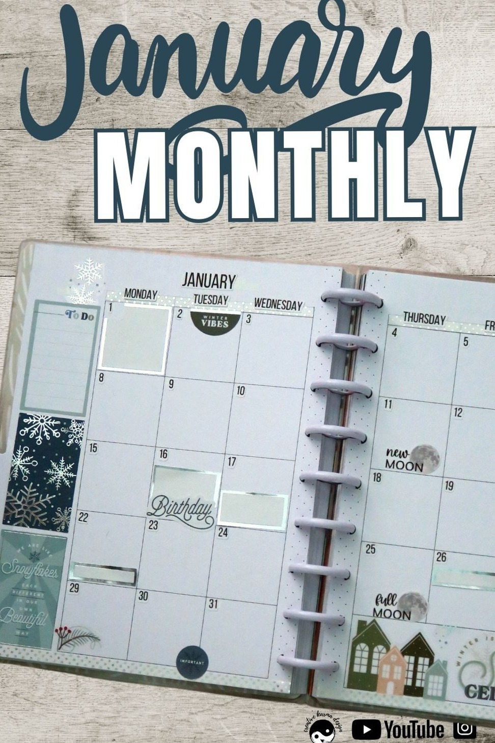 January 2024 Happy Planner Layout Plan — Essential Seasons — 💎 🌈 dream life manifestation