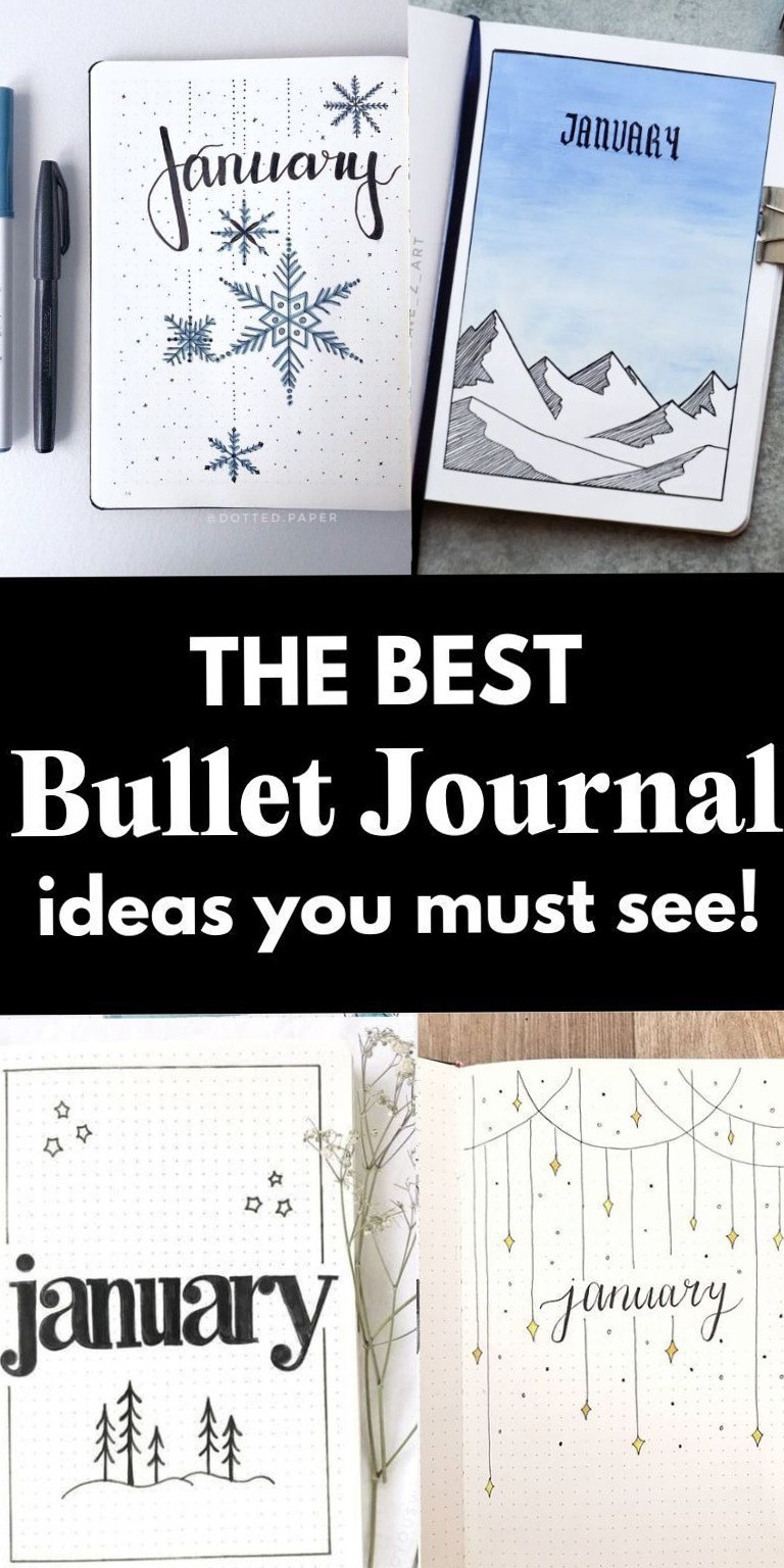 January Bullet Journal Spreads for Digital Design & Creativity — 📍 💎 stay inspired all year long