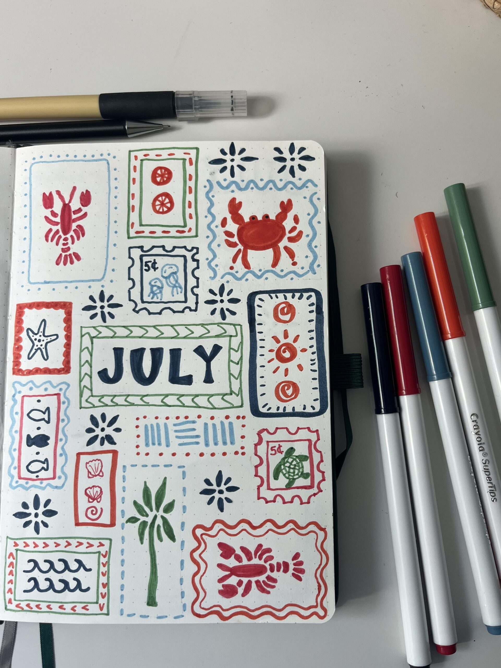 July Bullet Journal Layouts for Digital Planners — 📌 📅 romanticize your routine