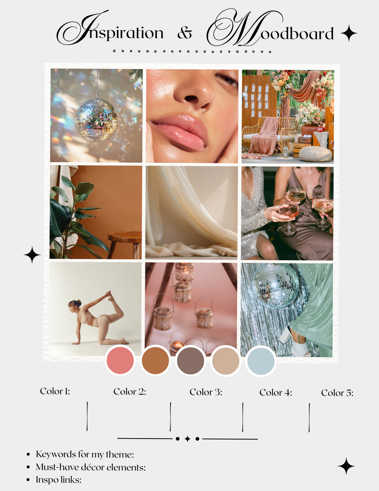 🍰 💌 Minimalist Party Planner Template | 40-Page Canva Organizer | dream life manifestation