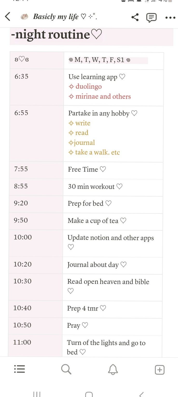 Night Routine for Creative Minds & Productivity — 🌸 💌 secret to staying productive