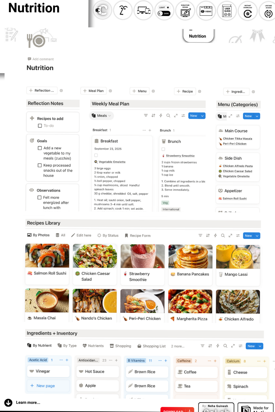 Nutrition Wellness Planner OS | Notion Template for Digital Design & Creative Assets — 🖇️ 📁 2026 efficiency hack