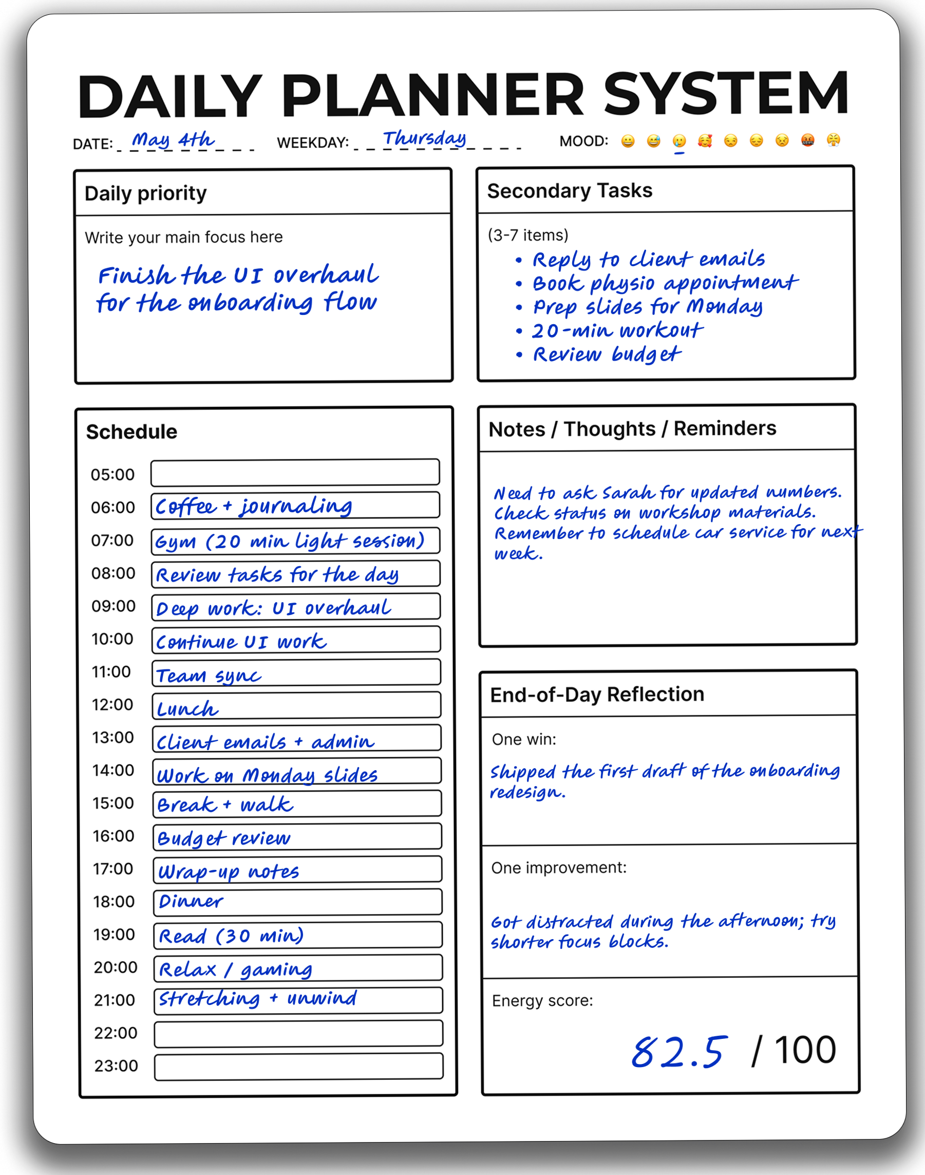 🪄 🌈 only tool for life admin: Daily Planner System for Digital Design & Creative Work