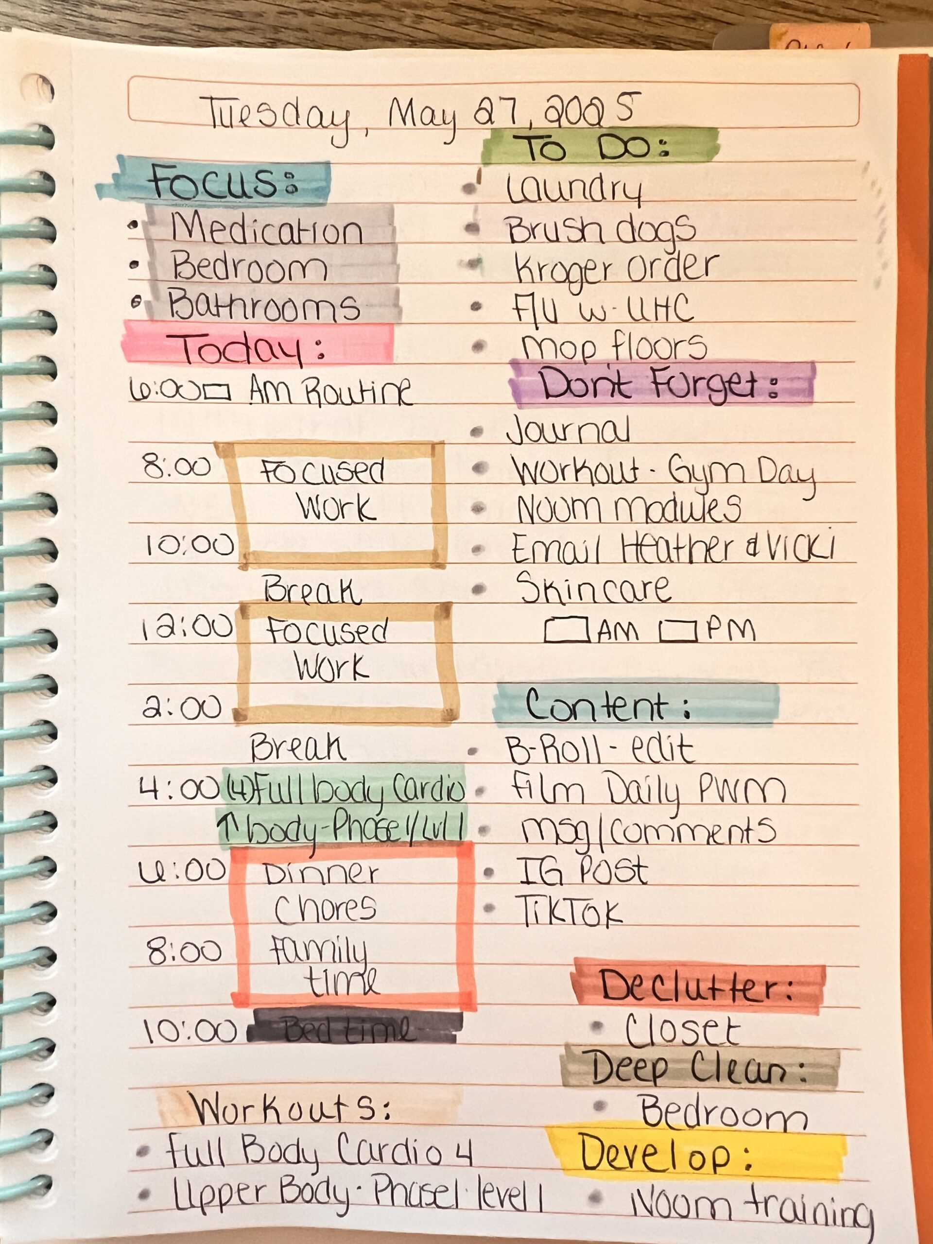 🌿 ☁️ Organize Your Day with This Digital Daily Planner | romanticize your routine