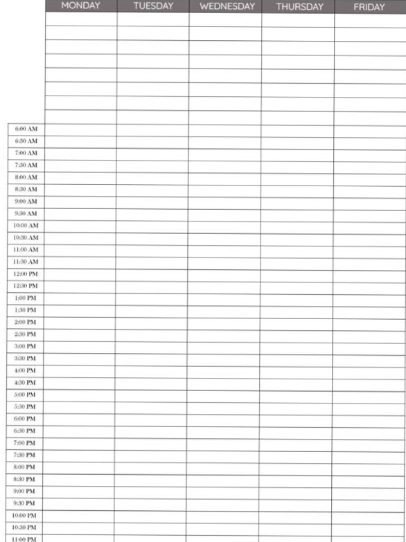💌 💍 Plan Your Day in 60 Seconds: Free Printable Schedule | secret to staying productive