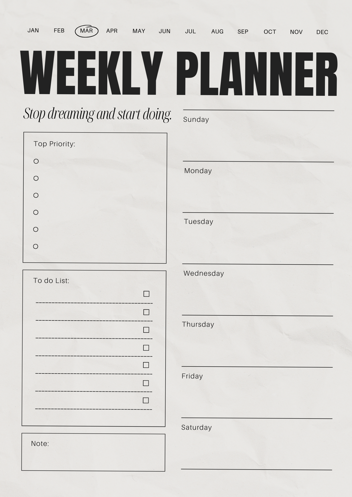 🌿 🕯️ Plan Your Week Effectively with Planner Inspo & Weekly Printables | stay inspired all year long