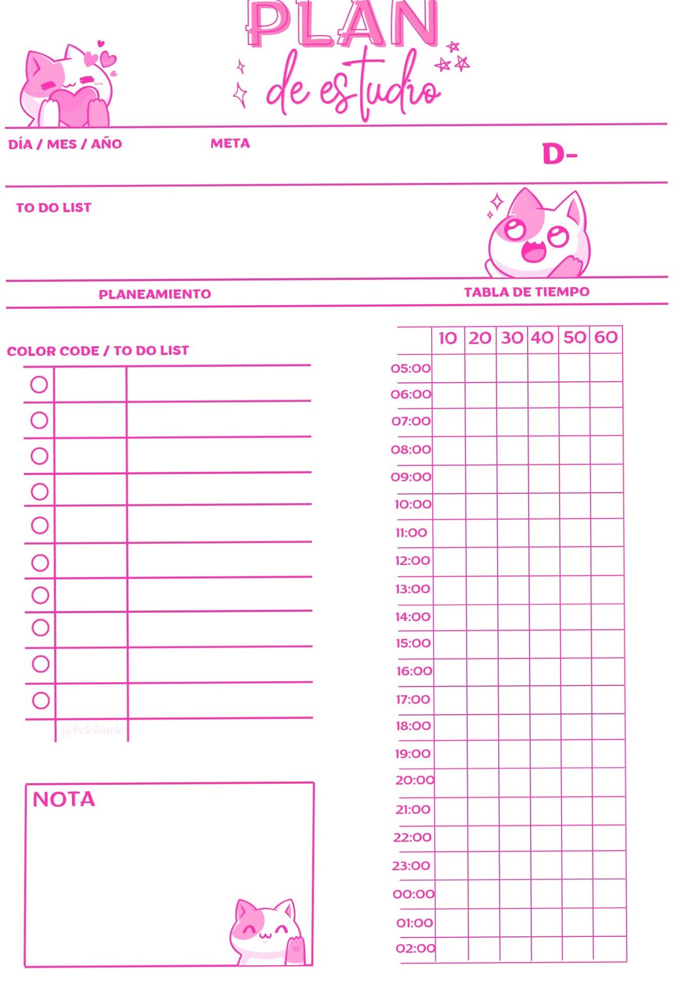 Planner Coreano Diario PINK — Diseño Digital Creativo — 📌 📝 dream life manifestation