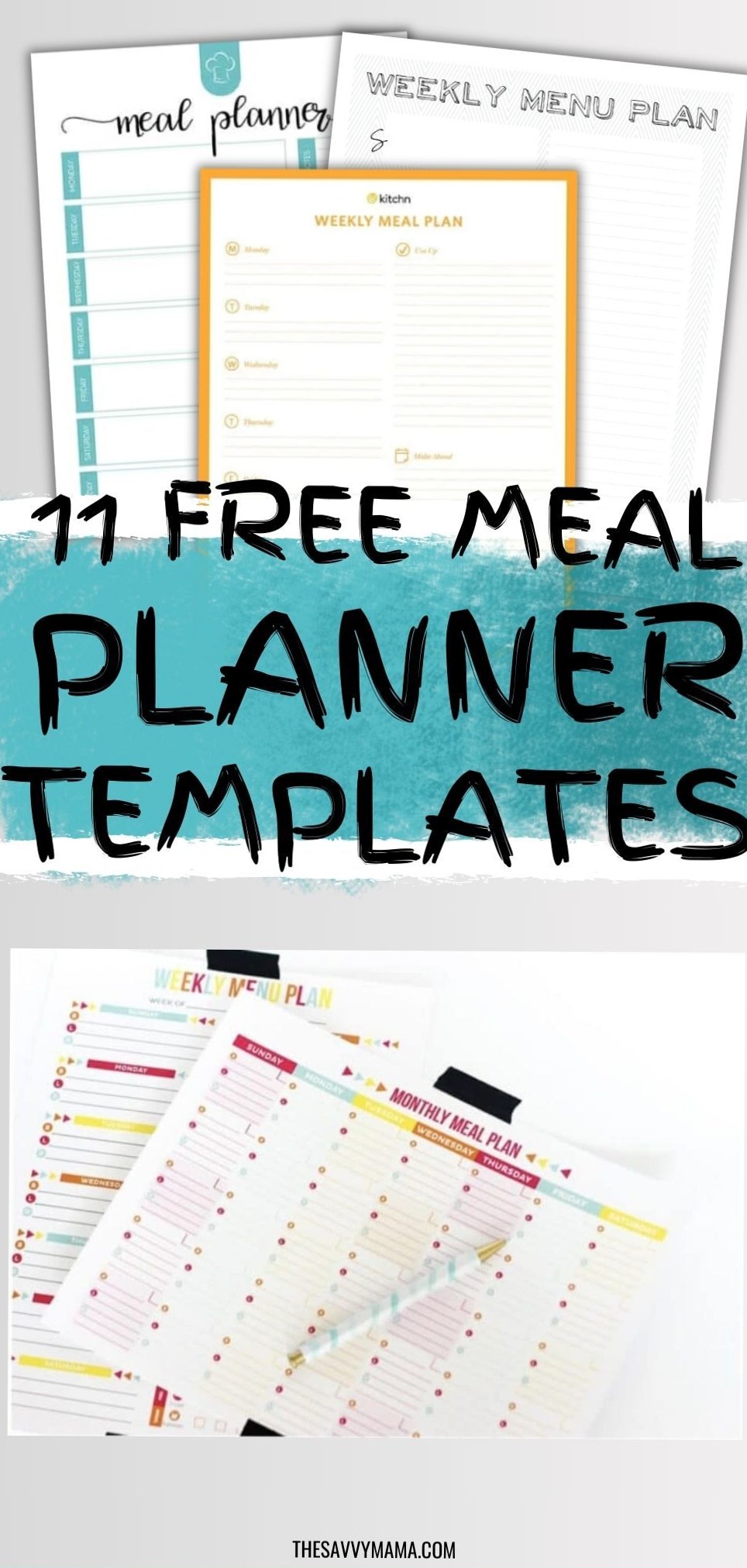 💍 💍 romanticize your routine: 11 Free Meal Planner Templates for Stress-Free Menu Planning