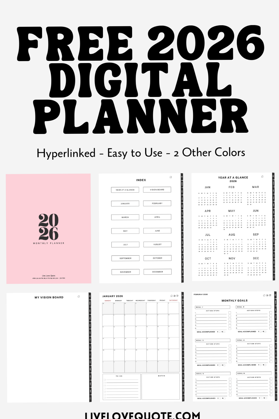 🖌️ 🖌️ romanticize your routine: 2026 Digital Planner Templates — Free & Creative Design