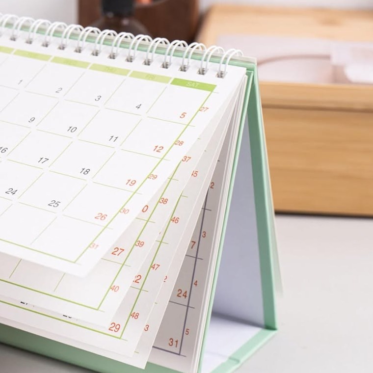 📊 📝 romanticize your routine: 2026 Korean Style Desk Calendar Minimalist Planner