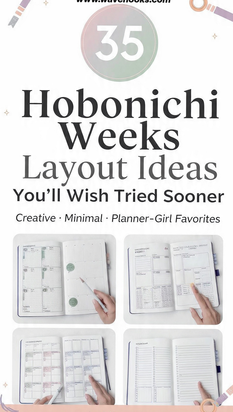 🥂 💌 romanticize your routine: 35 Hobonichi Weeks Layout Ideas to Inspire Your Planner Design!