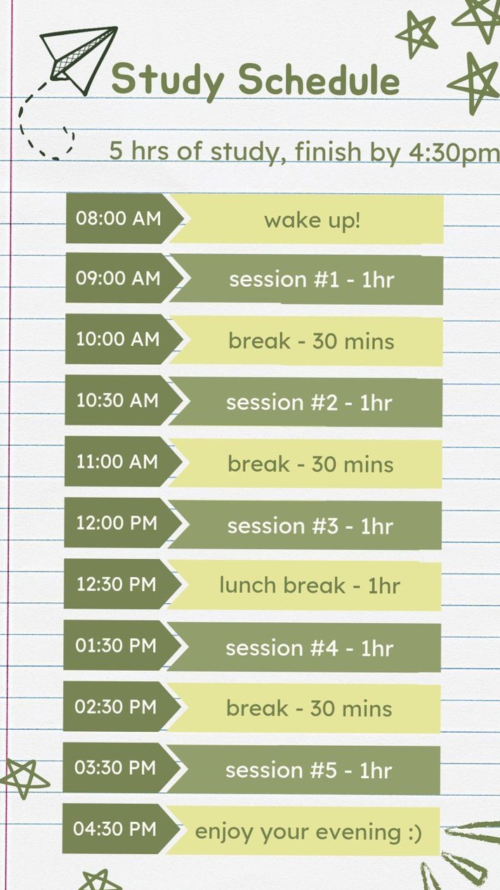🪄 🎨 romanticize your routine: 5-Hour ML Study Schedule for Digital Design & Planners