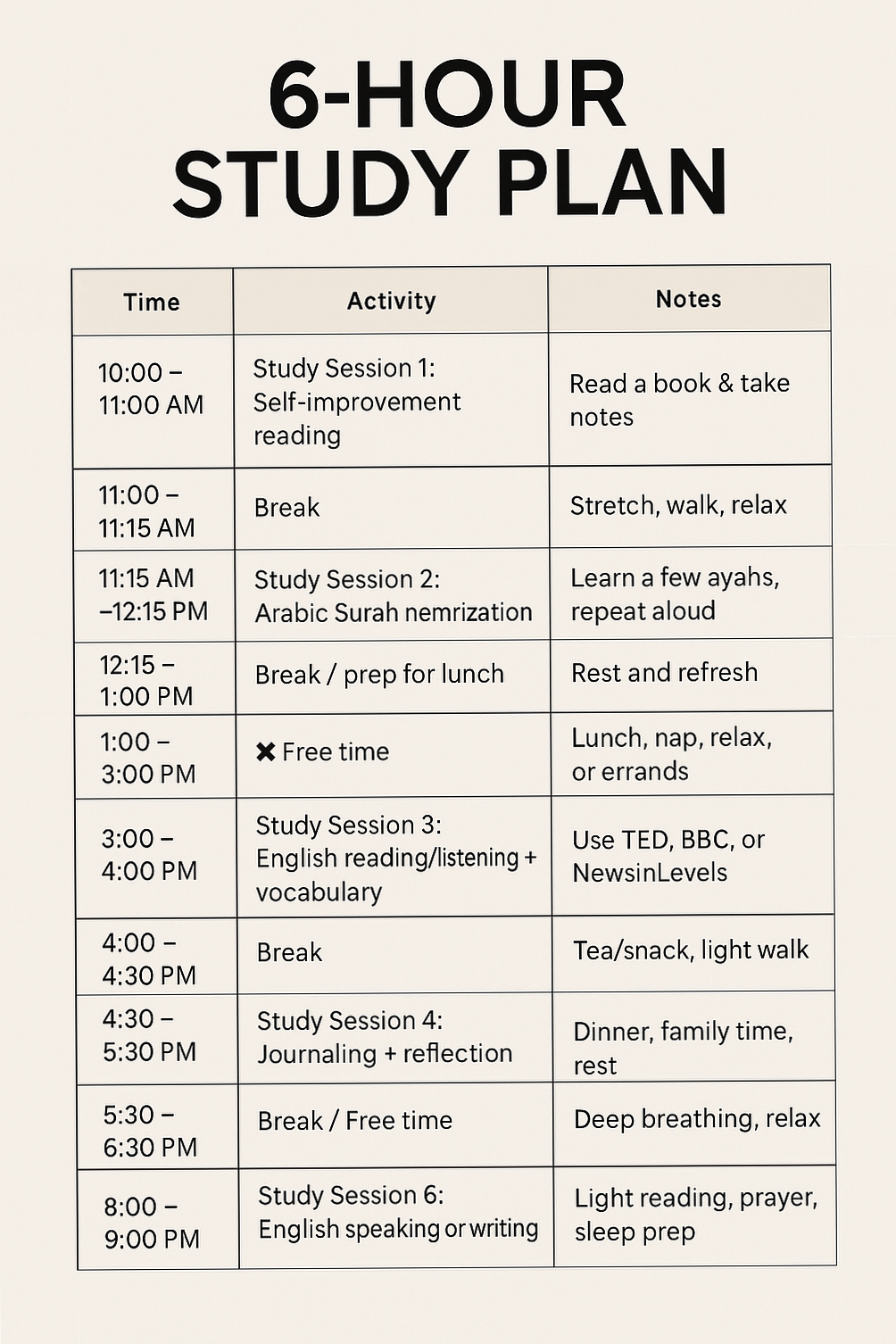 🍰 💍 romanticize your routine: 6-Hour Study Plan for Digital Design & Creative Work
