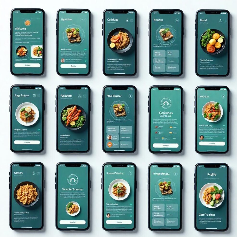 🎨 🎨 romanticize your routine: AI Meal Planner App UI – Clean & Smart Food Design
