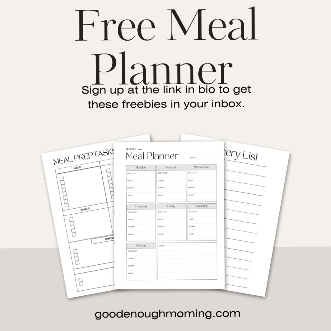 🖇️ 📁 romanticize your routine: Free Meal Planning Template for Creative Planners