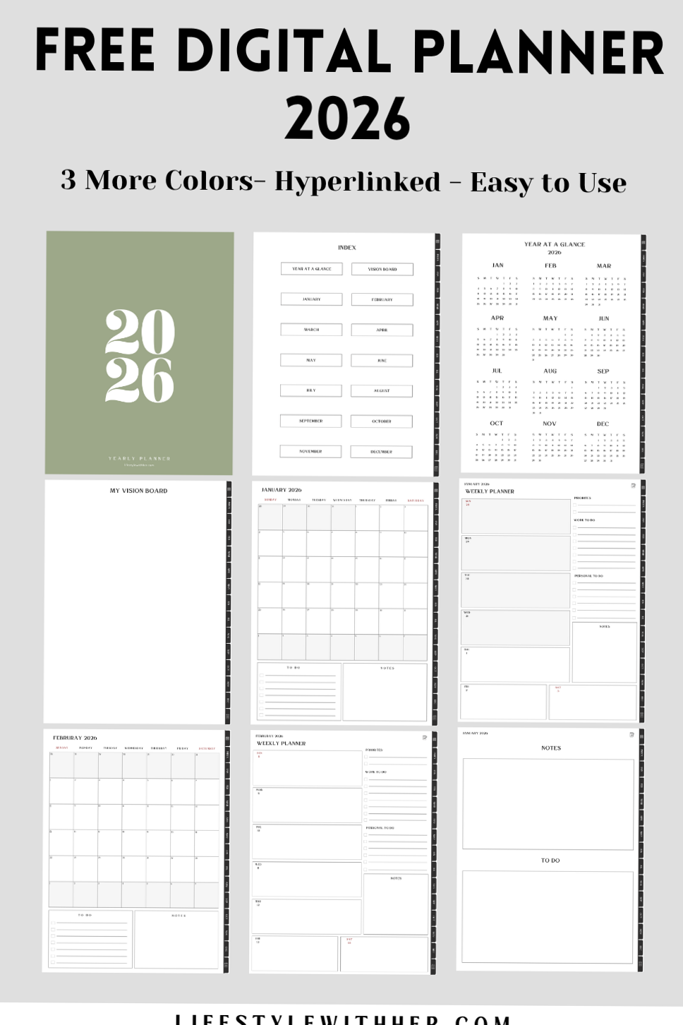 💌 💍 romanticize your routine: Free 2026 Digital Planner & Creative Ideas for Goodnotes