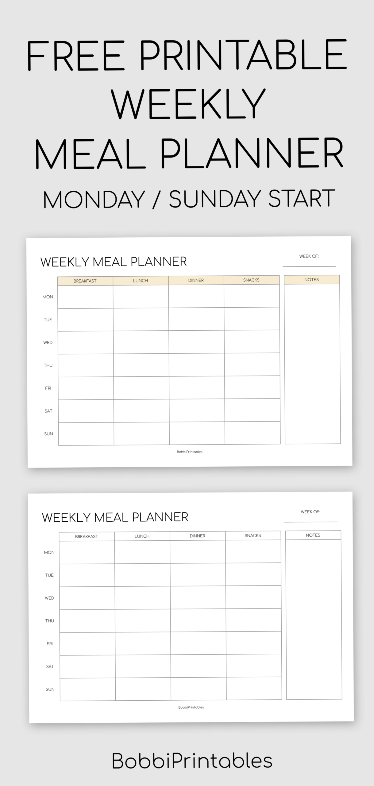 🌿 ✨ romanticize your routine: Plan Your Week with This Printable Meal Planner