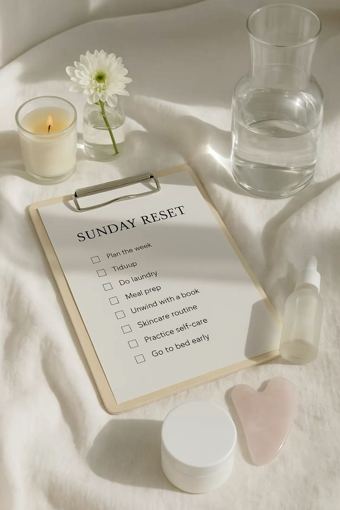 🤍 🕯️ romanticize your routine: Sunday Reset for Creative Minds