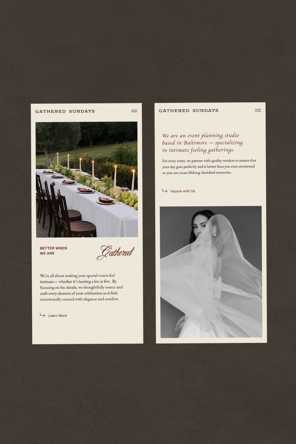 🖌️ 💎 romanticize your routine: Website Design for Event Planners | Digital Elegance