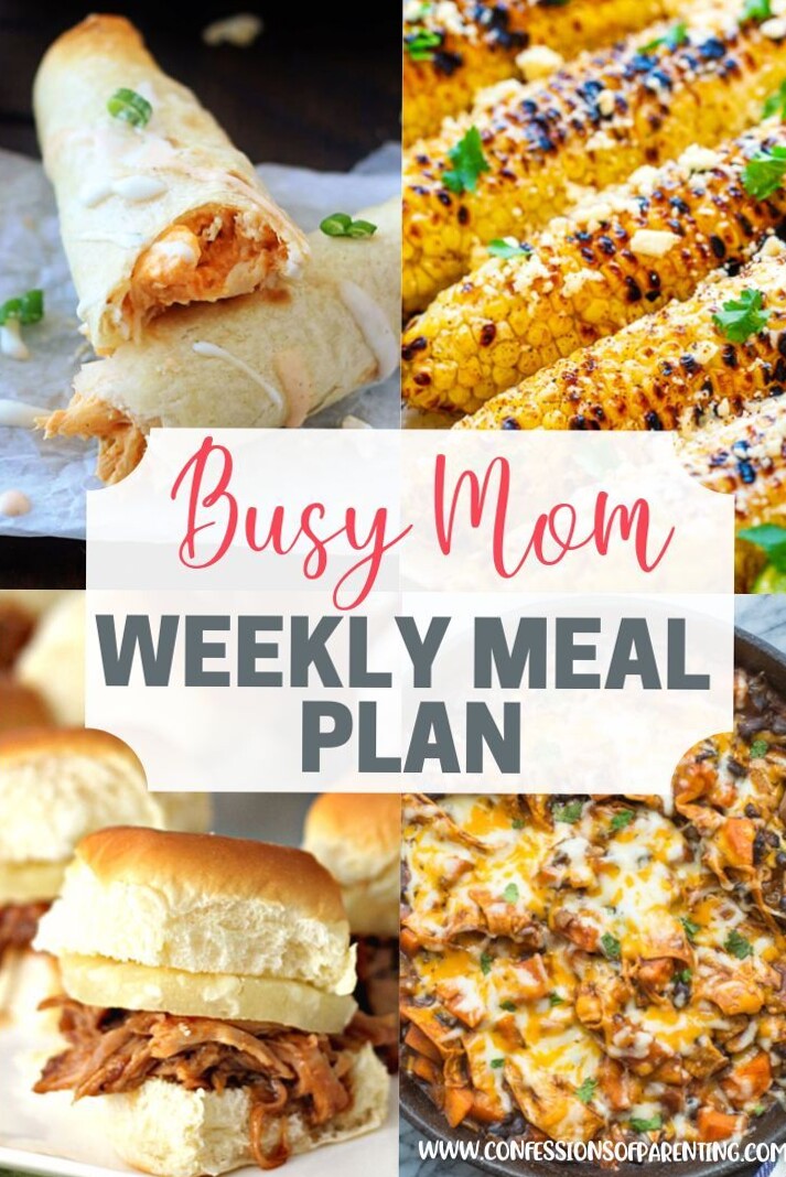 📍 🎨 romanticize your routine: Weekly Meal Plan for Persevering Moms (Help for the Week!)