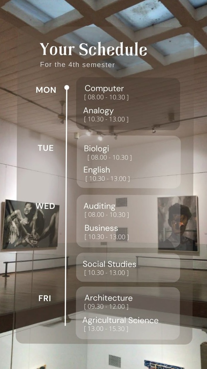 🕯️ 🎀 Schedule Wallpapers 2024 | Caffè 1925 Templates | romanticize your routine