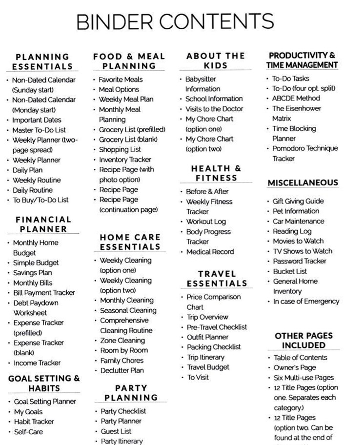 📊 📝 secret to staying productive: Work Planner Printable | Life Management Binder