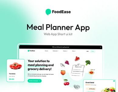 📝 📊 secret to staying productive: Ramon Yv Meal Planner App Design | Creative Digital Planner Asset