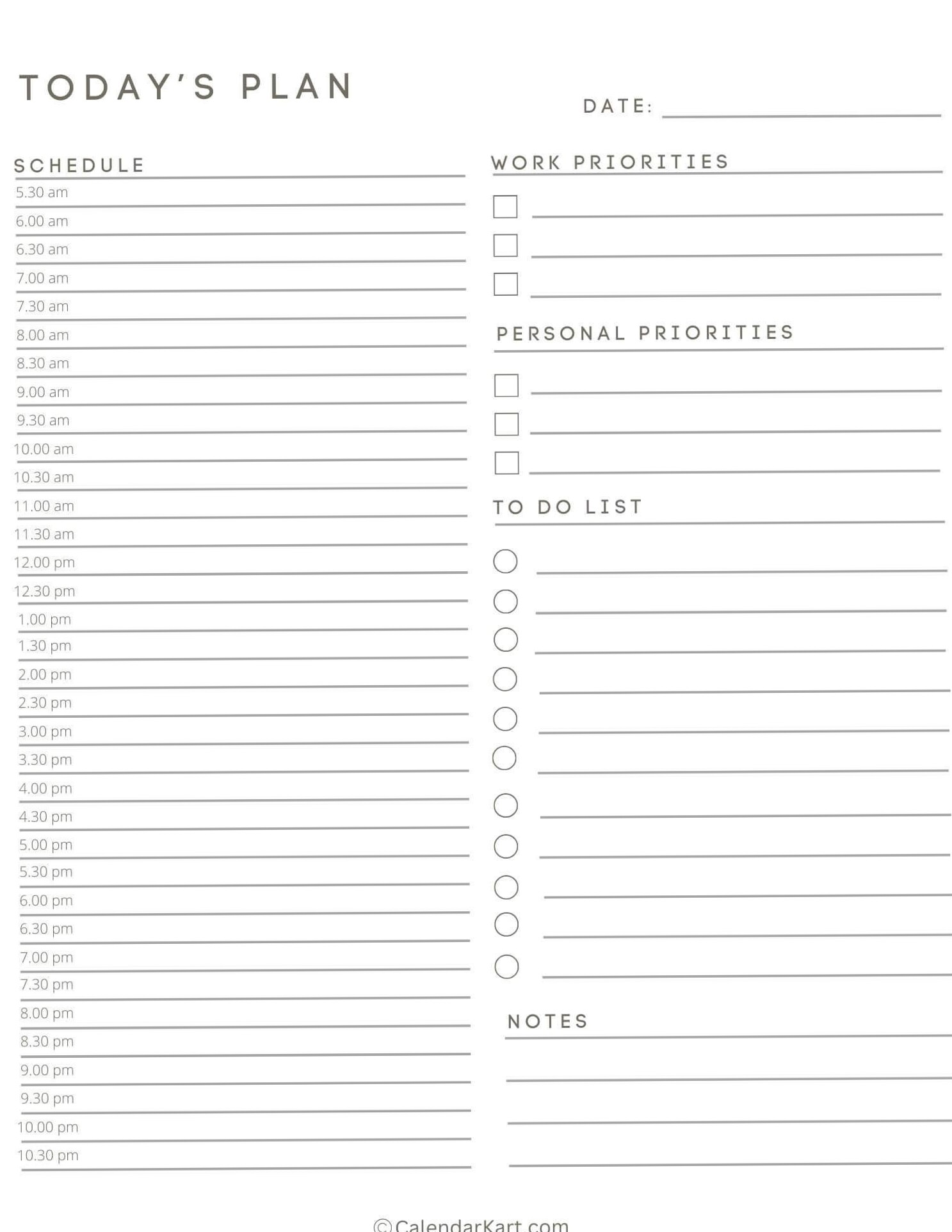 📊 📅 secret to staying productive: Free Printable Hourly Planner Template