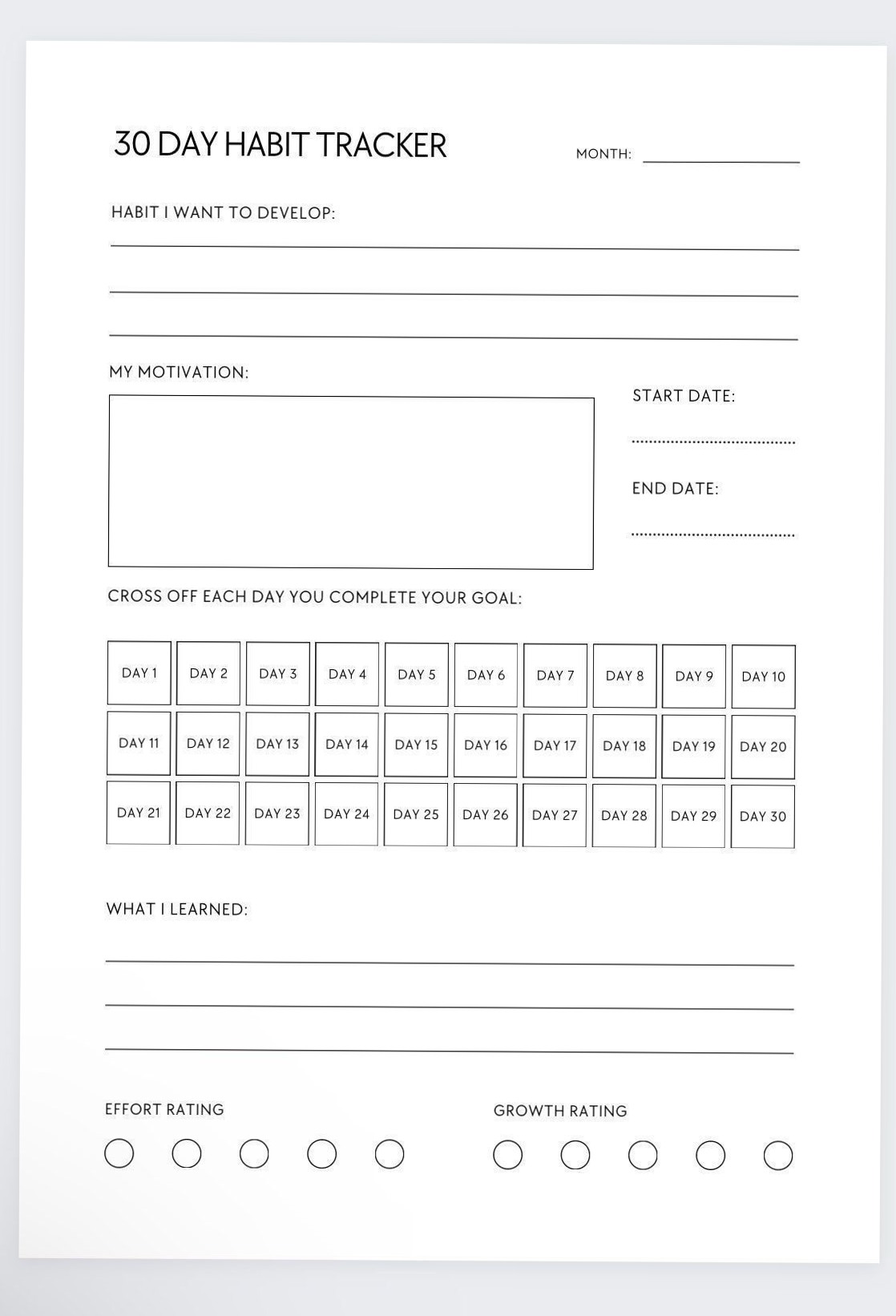 🤍 ☁️ secret to staying productive: Planifica tu éxito: 30 días para lograr tus metas