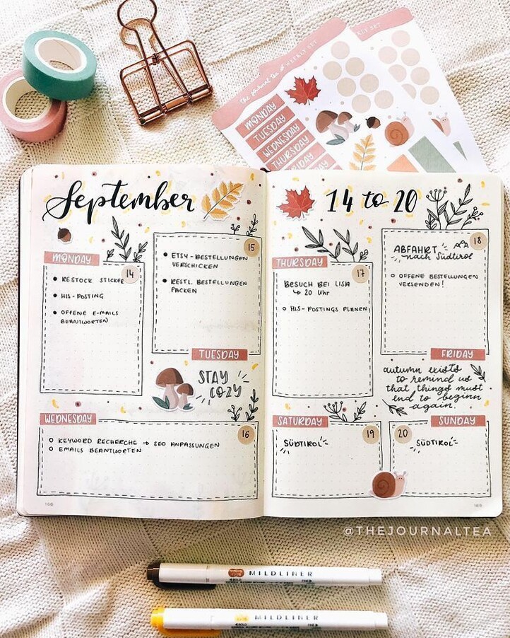 🪄 📍 secret to staying productive: 33+ Creative Bullet Journal Weekly Spreads for Cute Daily Planners