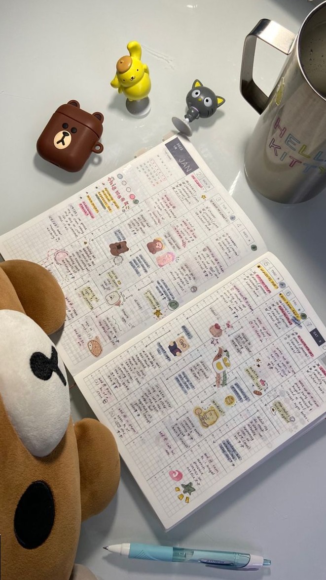 🤍 🌿 secret to staying productive: Adorable Planner Design for Creative Digital Projects