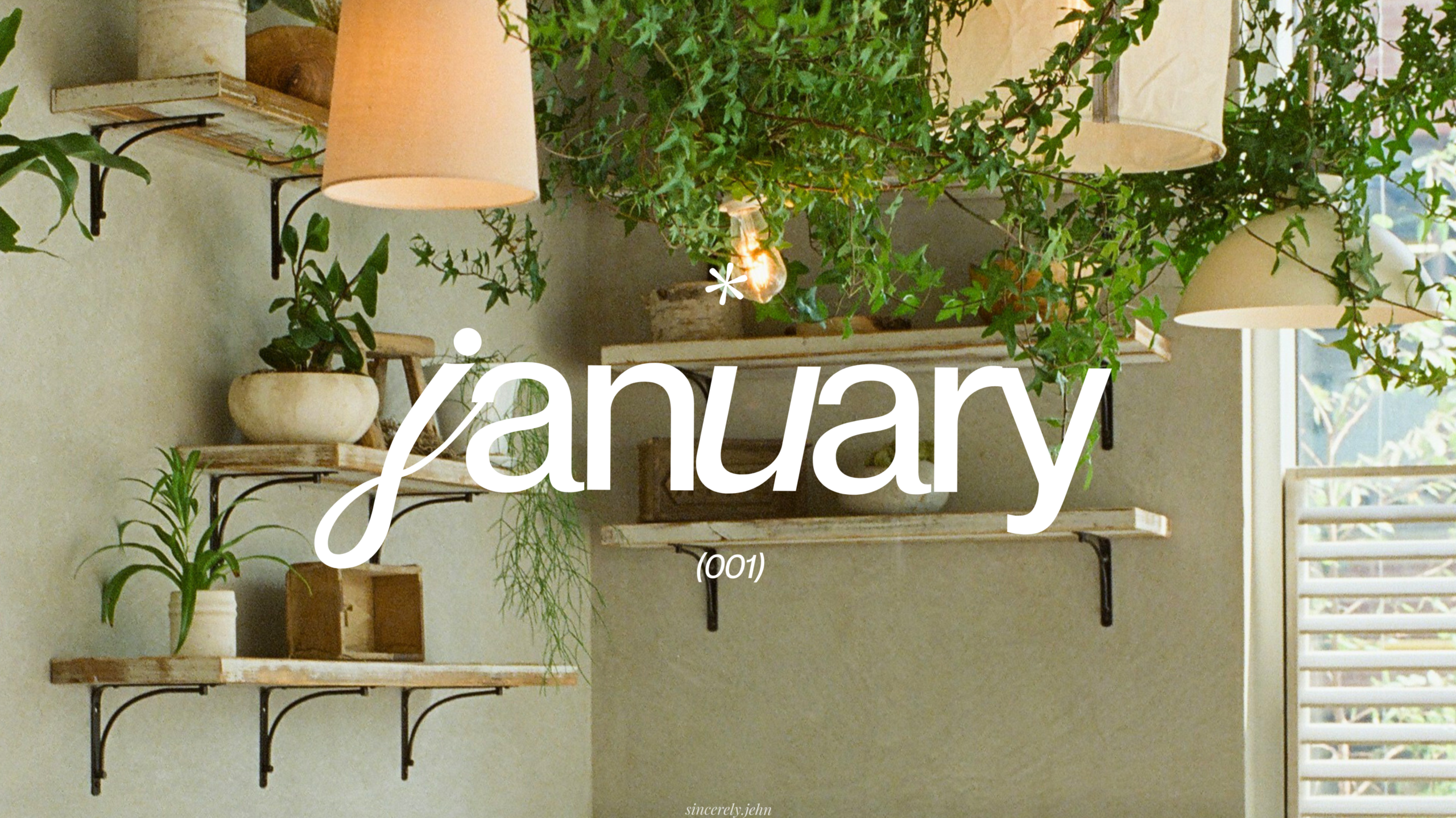 🌿 🌿 secret to staying productive: January 2025 Desktop Laptop Wallpaper — Sincerely.Jehn