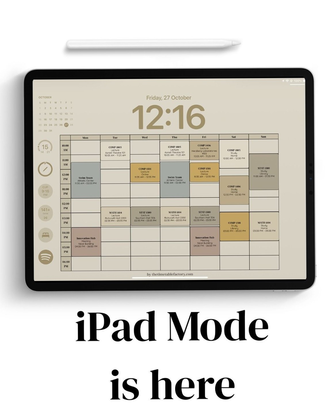 ☁️ ☁️ secret to staying productive: iPad Timetable Wallpaper for Productivity & Design
