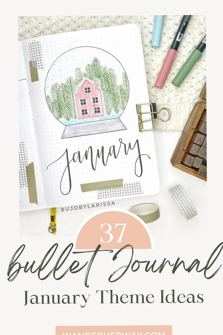☁️ ✨ secret to staying productive: 37 January Bullet Journal Theme Ideas for Digital Design & Planners