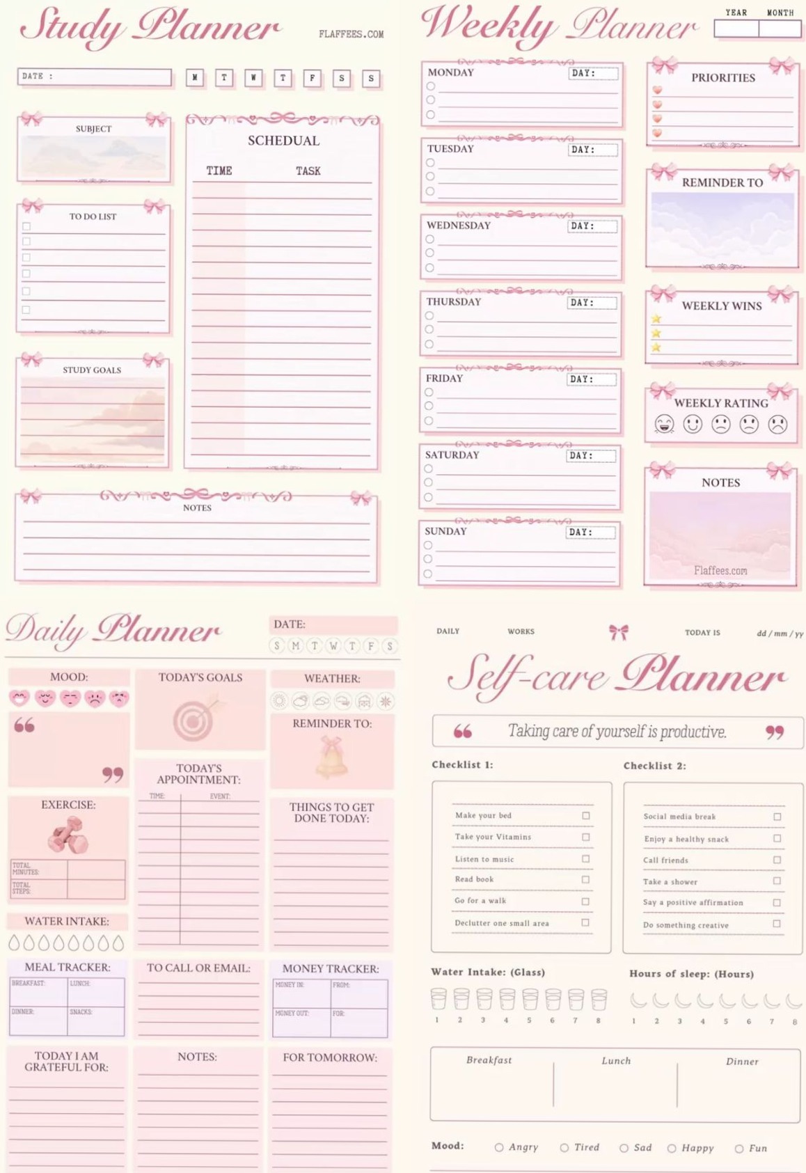 📅 📊 secret to staying productive: Ultimate Everything Planner | Study, Self-Care, Daily & Weekly in One