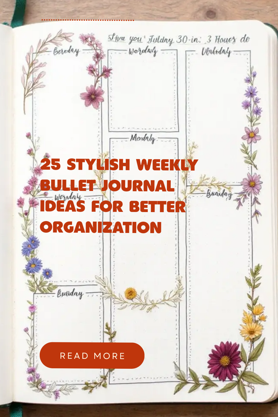 🎨 🖌️ secret to staying productive: 25 Stylish Weekly Bullet Journal Ideas for Better Organization
