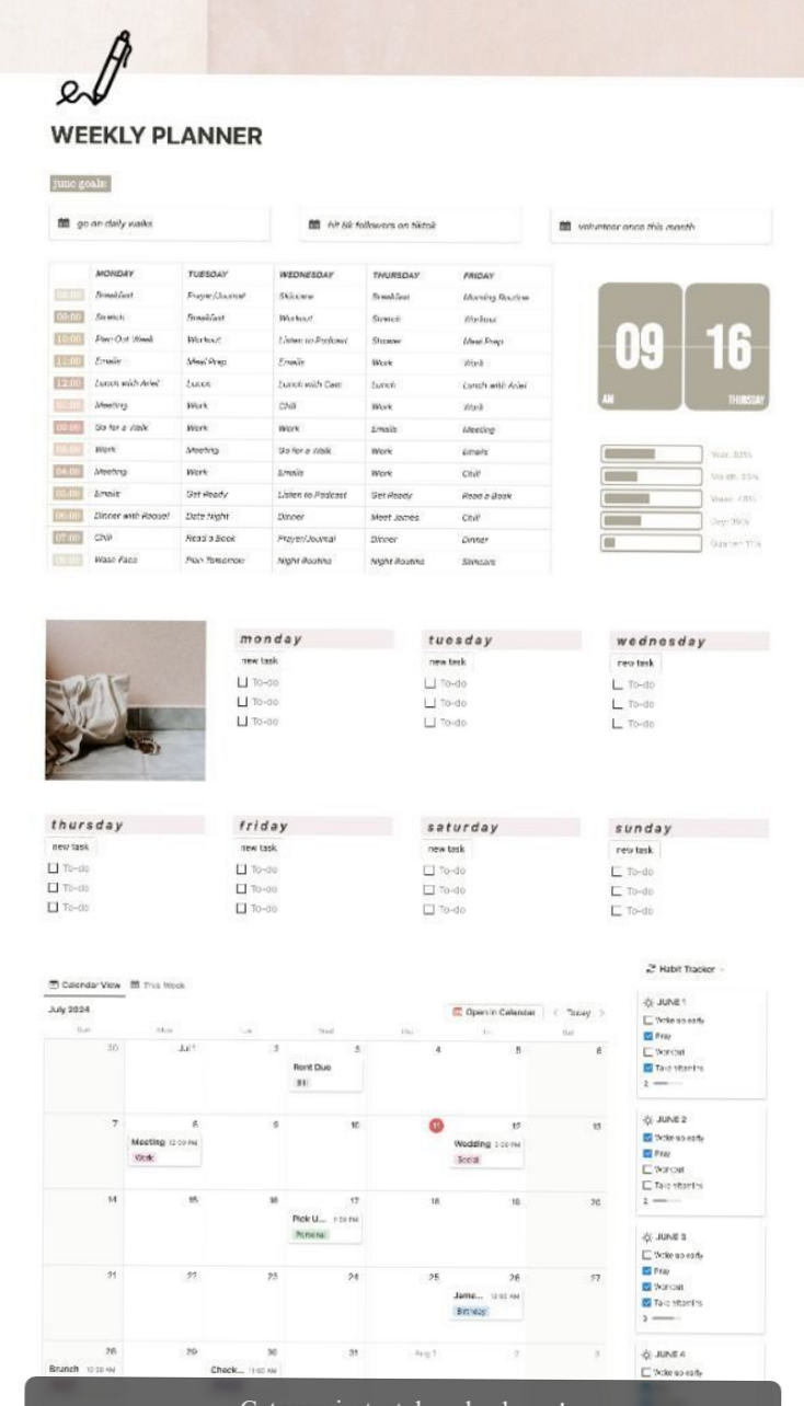 💌 👰 Set Up Your Notion Planner for 2025 Goals & Habits | game-changing digital system