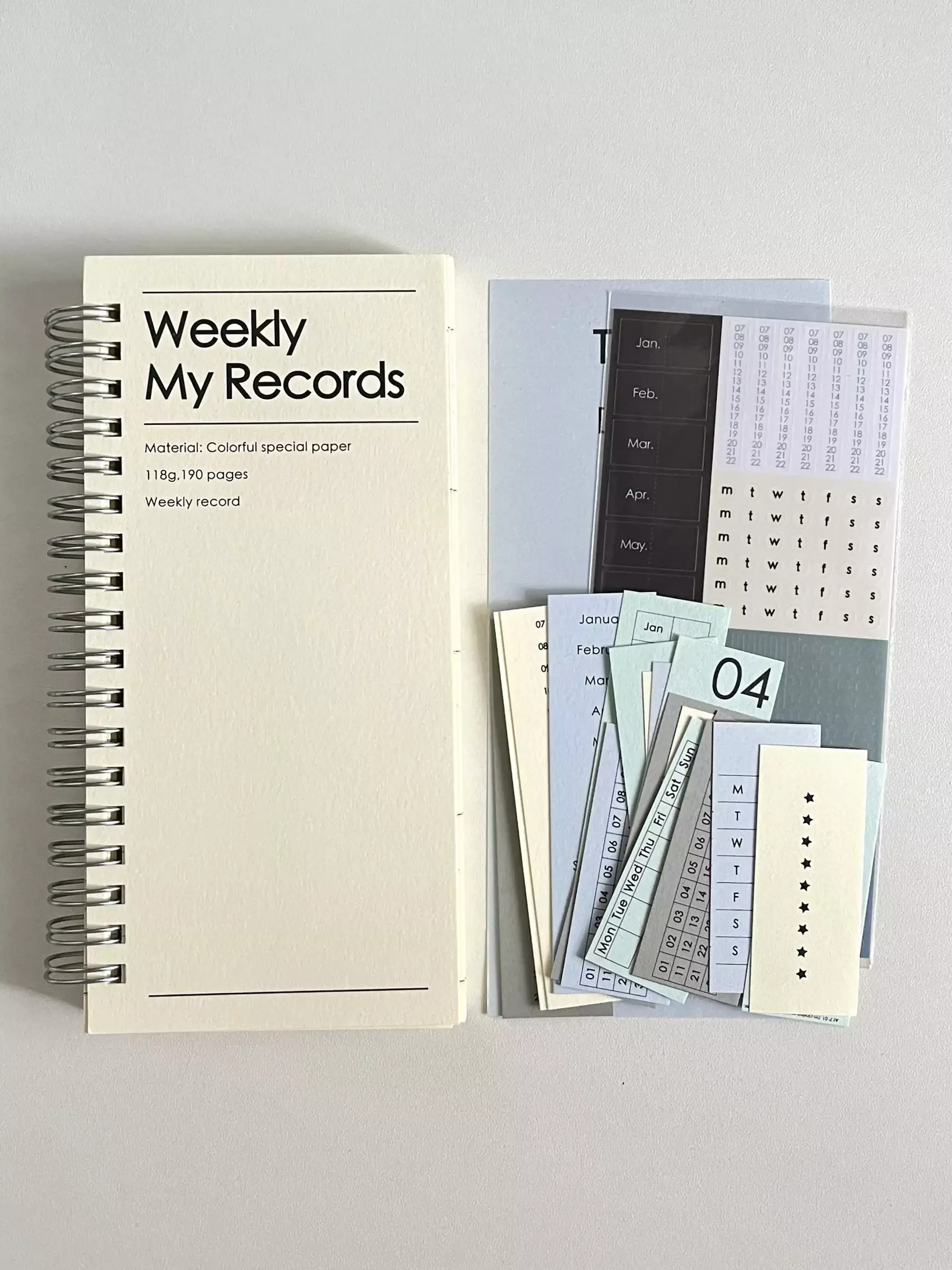 📝 📊 Simple Korean-Style DIY Planner Notebook | romanticize your routine