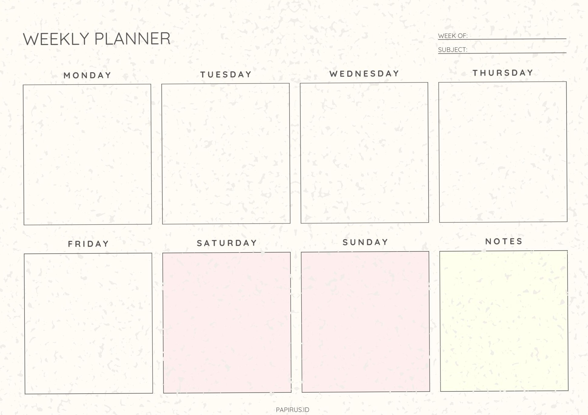 💎 🌈 Stay Focused & Organized | Weekly Planner Ready | romanticize your routine
